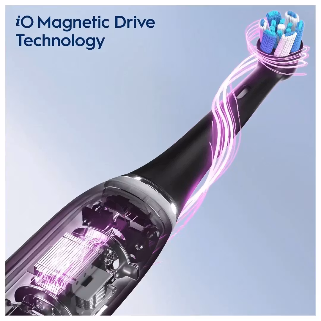 Oral-B iO Series 3 Eltandborste Matt Black/Ice Blue Duo Edition