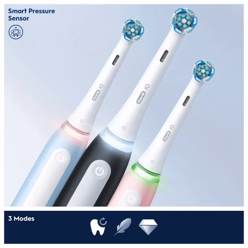 Oral-B iO Series 3 Eltandborste Matt Black/Ice Blue Duo Edition