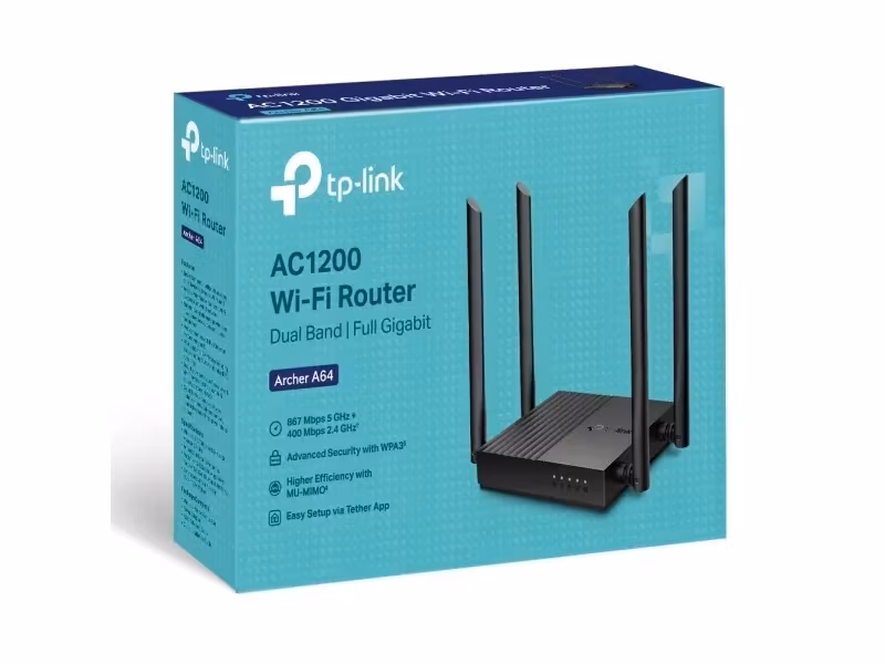 TP-Link ARCHER A64 Wi-Fi 5 Bordsrouter