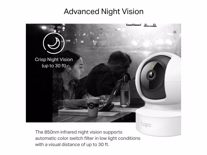 TP-Link Tapo C212 IP-säkerhetskamera inomhus Kabel & Trådlös