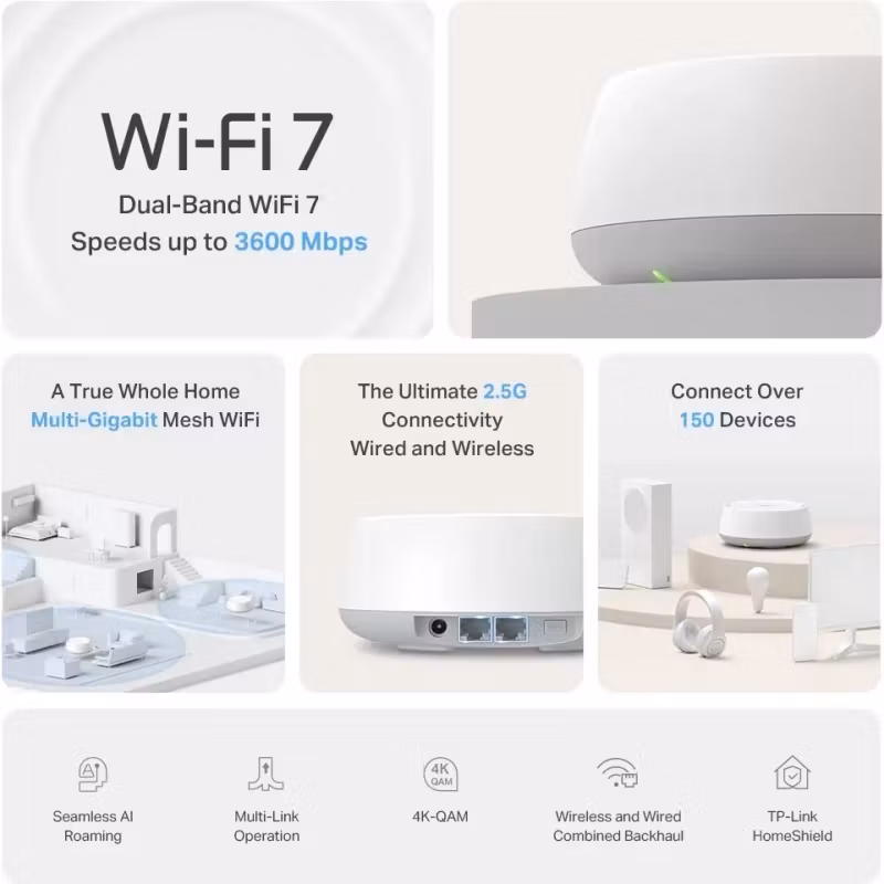 TP-Link Deco BE25 V1 Wi-Fi 7-system 3-pack