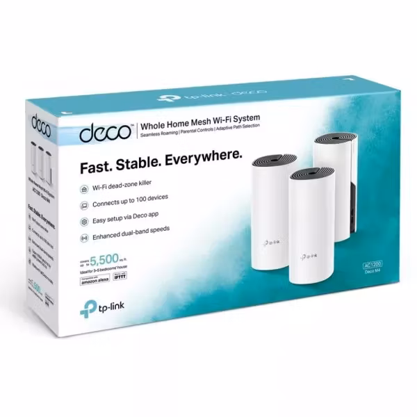TP-Link Deco M4 Whole-Home Mesh WiFi System 3-pack