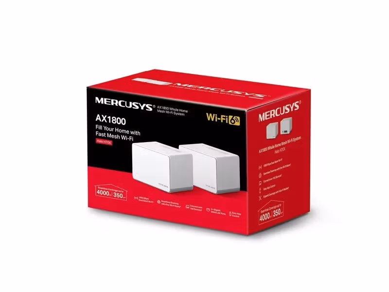 Mercusys HALO H70X Mesh-system 2-pack Wi-Fi 6