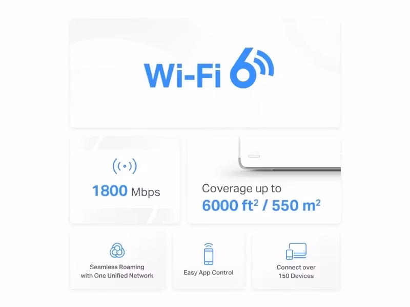 Mercusys HALO H70X Mesh-system 2-pack Wi-Fi 6