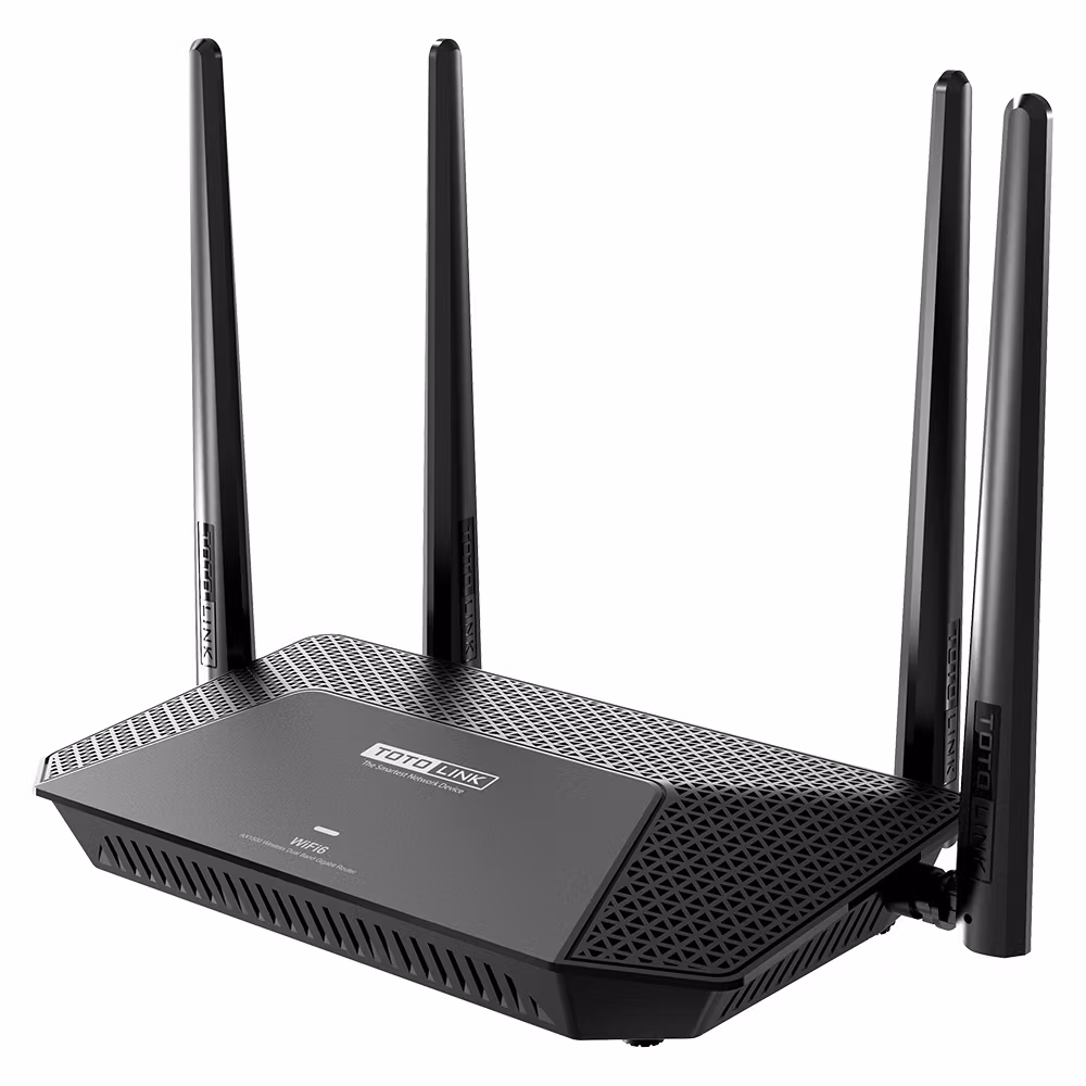 Totolink X2000R Trådløs Router AX1500 Wi-Fi 6 Svart