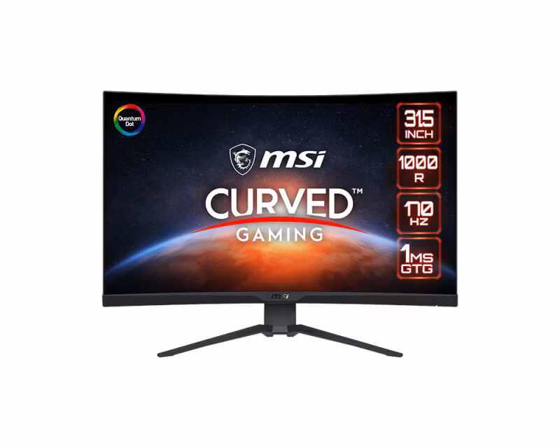 MSI MAG 325CQRFDE-QD 31,2" QD-VA Wide Quad HD LCD Black Gamingskärm