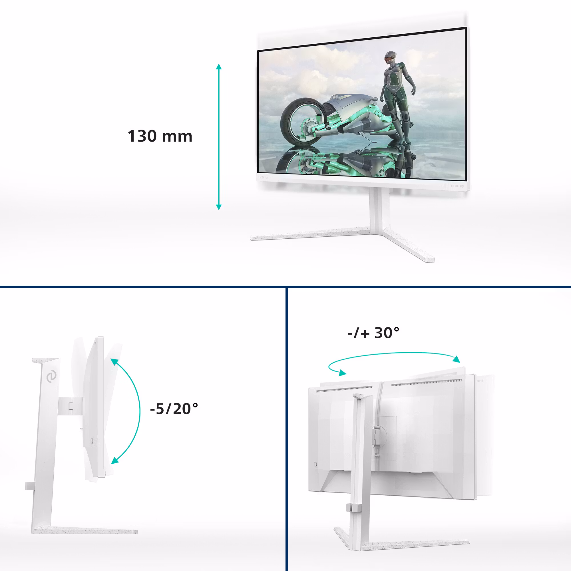 Philips Evnia 3000 27M2N3201A 27" Full HD LCD White