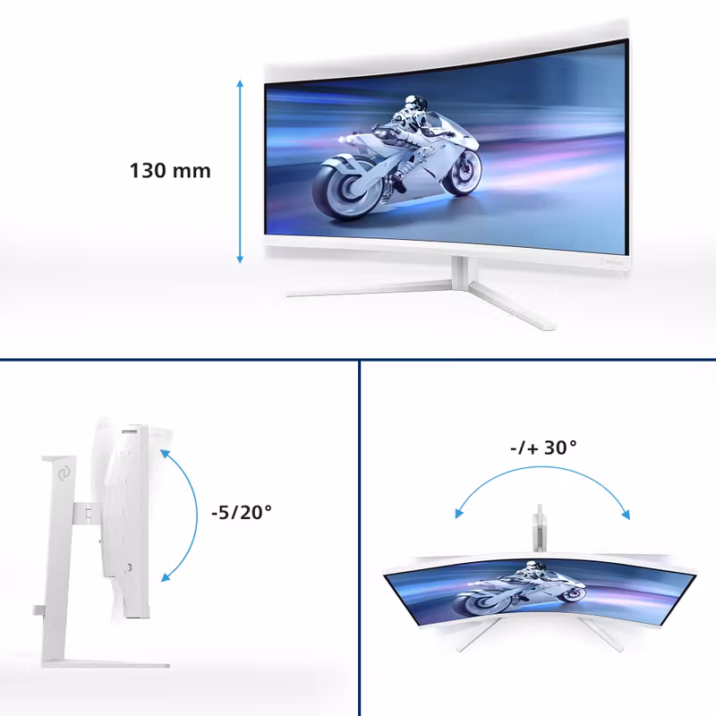 Philips Evnia 5000 34M2C5501A 34" Fast VA Wide Quad HD LCD White