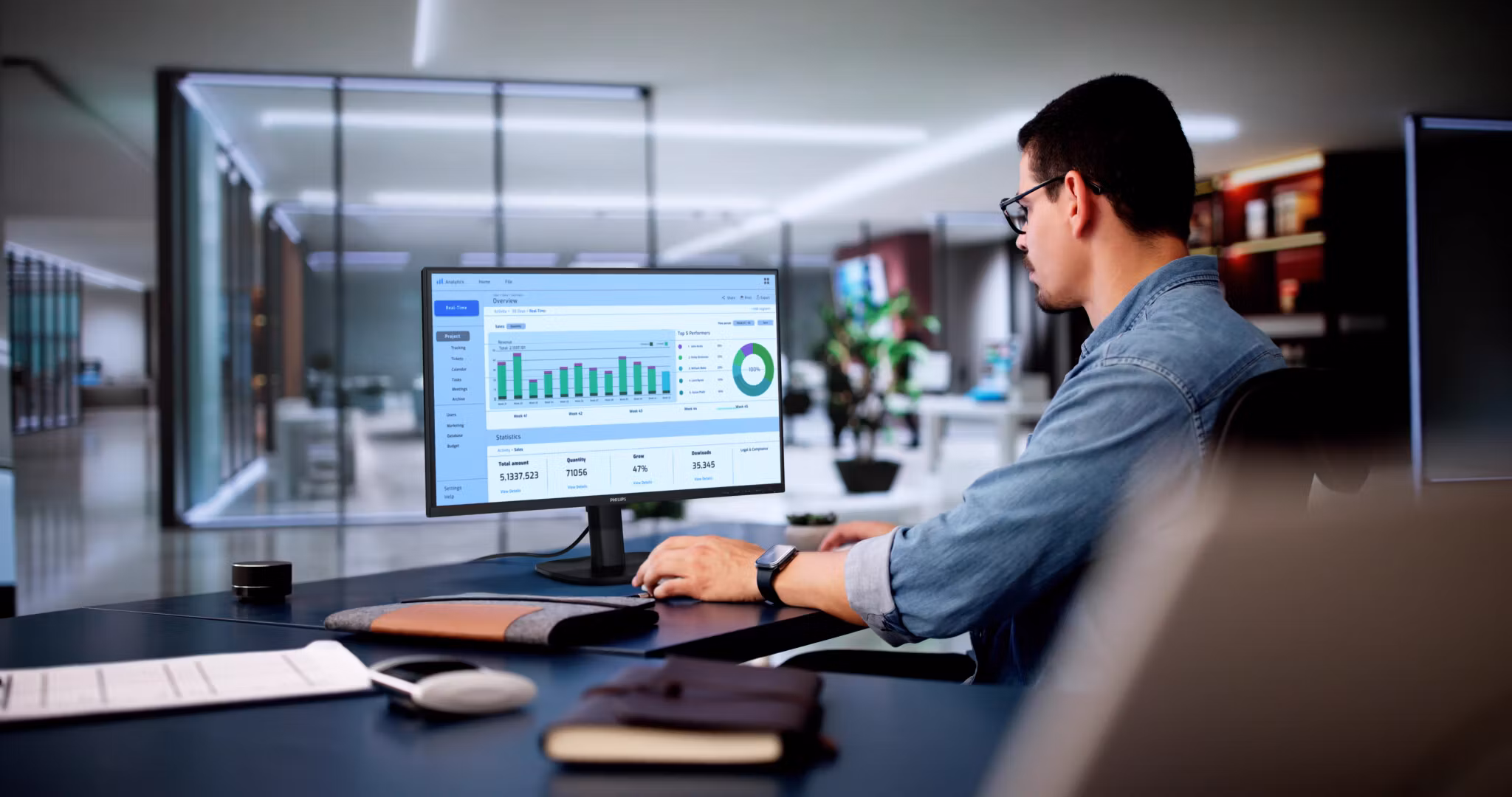 Philips 27B2N3500J/00 27" IPS 2K LCD Black Monitor