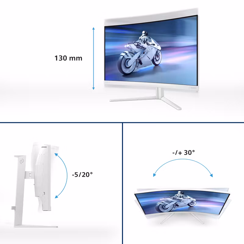 Philips Evnia 5000 27M2C5501 27" Quad HD LCD White Gamingskärm