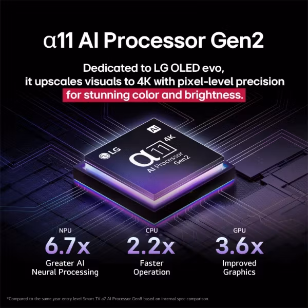 LG OLED55G51LW 55" 4K UHD OLED evo AI Smart TV