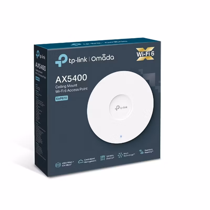 TP-Link Omada EAP670 V1.26 Ceiling Mount WiFi 6 Access Point