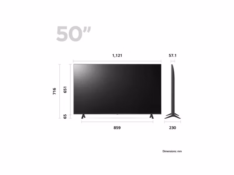 LG UHD 50UR78006LK 50" 4K Ultra HD Smart TV Wi-Fi