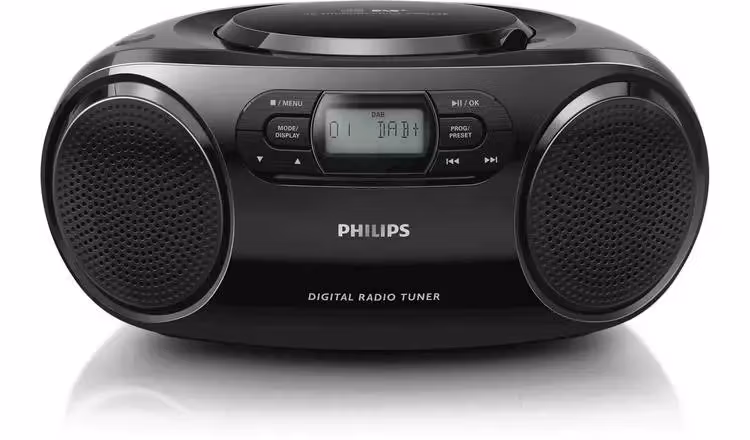 Philips AZB500/12 bärbar CD-spelare och radio Svart