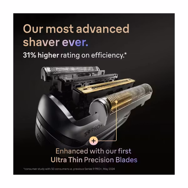 Braun Series 9 9660CC PRO+ rakapparat Svart