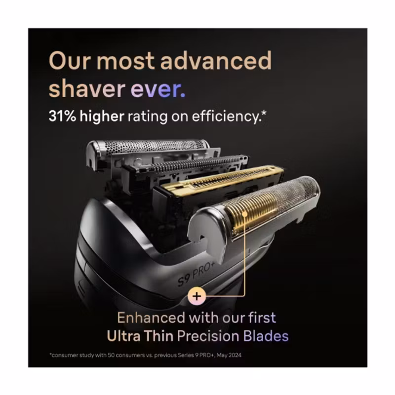 Braun Series 9 9660CC PRO+ rakapparat Svart