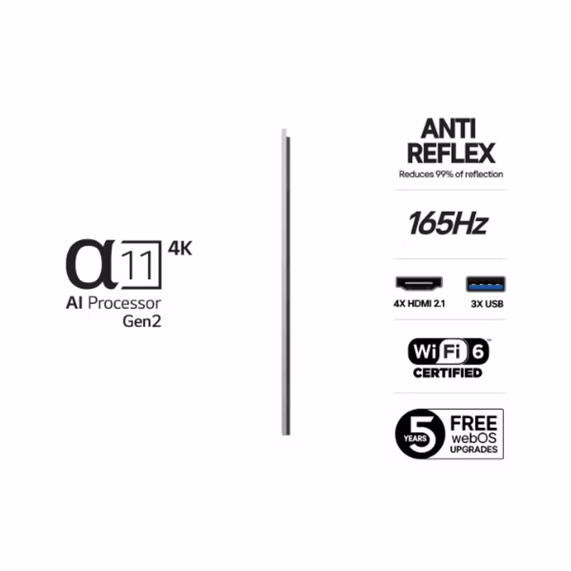 LG OLED55G51LW 55" 4K UHD OLED evo AI Smart TV