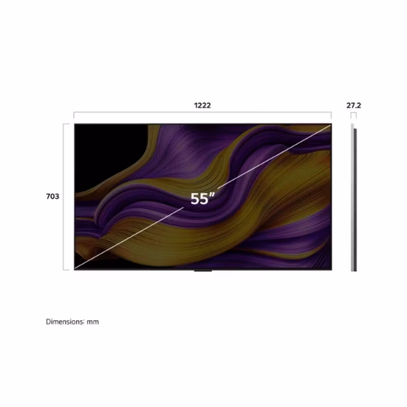 LG OLED55G51LW 55" 4K UHD OLED evo AI Smart TV