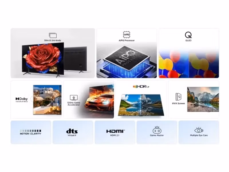TCL 50P79K 50" Smart TV QLED GTV OS 4K UHD