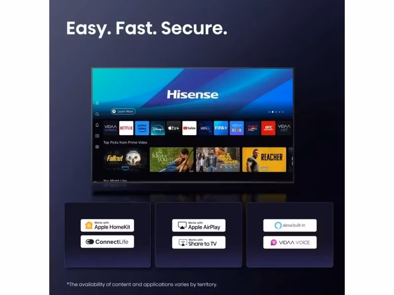 Hisense 55U7Q 55" 4K UHD Quantum Dot Mini-LED Smart TV