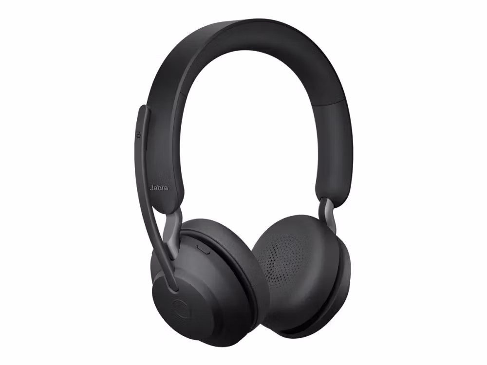 Jabra Evolve2 65 UC Stereo USB-A med Ställ Over Ear Svart