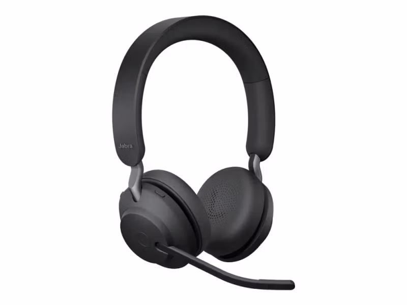 Jabra Evolve2 65 UC Stereo USB-A med Ställ Over Ear Svart