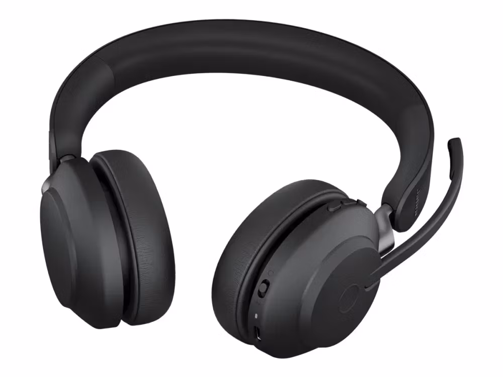 Jabra Evolve2 65 UC Stereo USB-A med Ställ Over Ear Svart