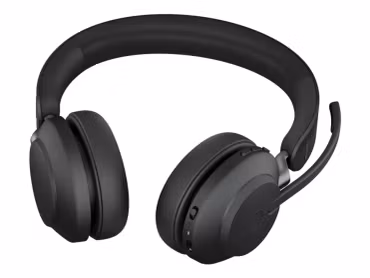 Jabra Evolve2 65 UC Stereo USB-A med Ställ Over Ear Svart