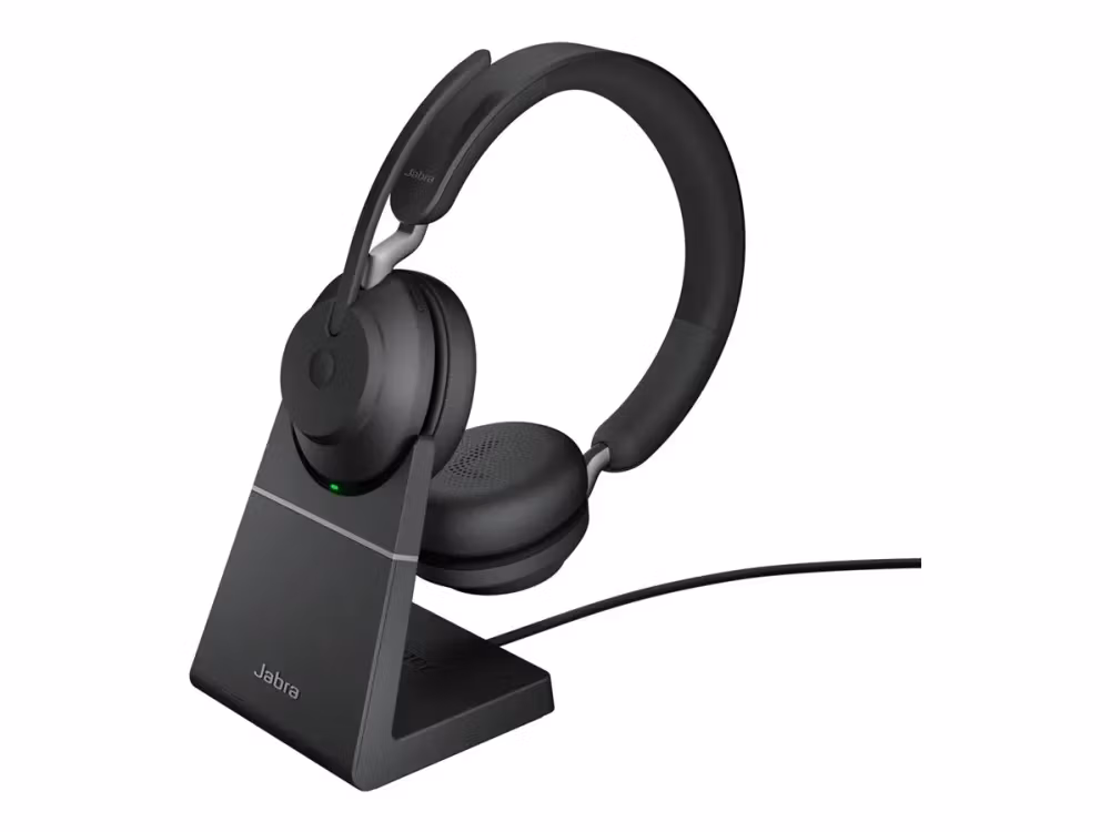 Jabra Evolve2 65 UC Stereo USB-A med Ställ Over Ear Svart