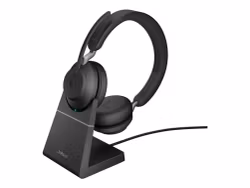 Jabra Evolve2 65 UC Stereo USB-A med Ställ Over Ear Svart