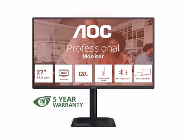 AOC Q27E4CV 27" IPS 2560 x 1440 (2K) HDMI Monitor
