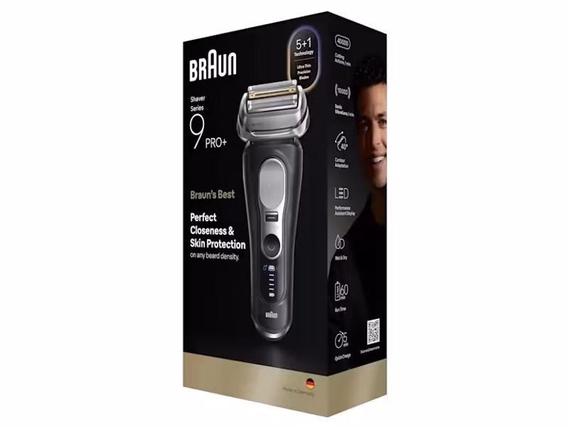 Braun Series 9 Pro+ 9600s Rakapparat Svart
