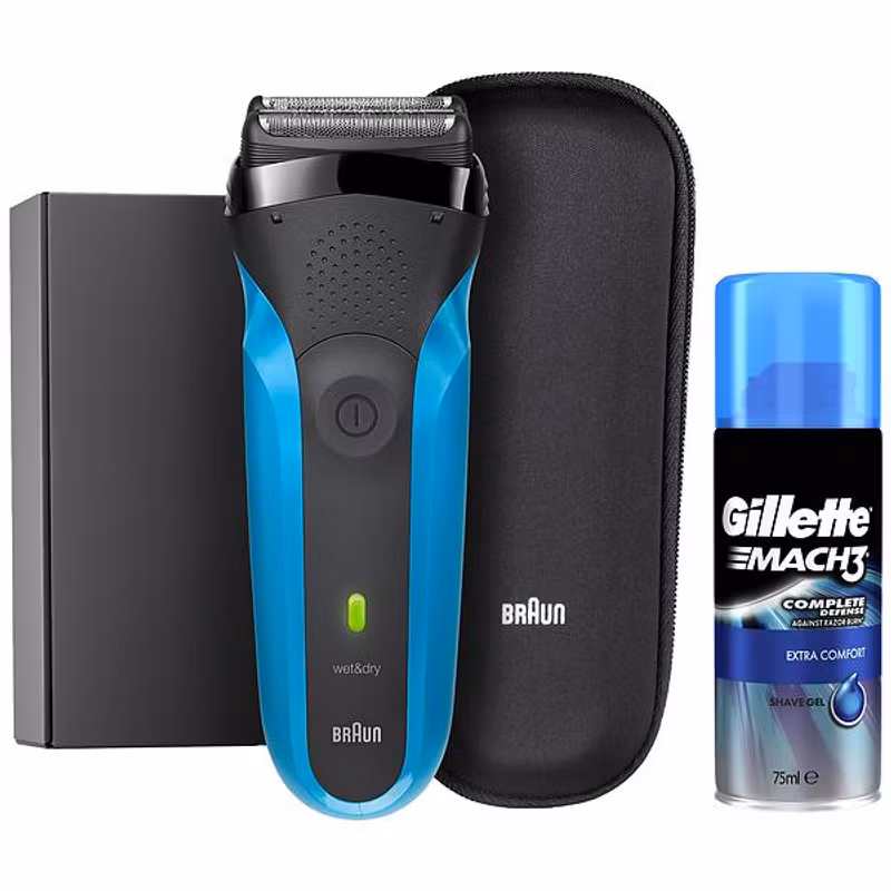 Braun Series 3 310s Rakapparat Svart/Blå