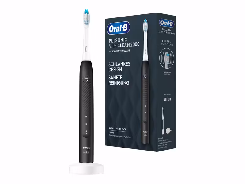 Braun Oral-B borsthud Pulsonic Slim Clean svart - 2000