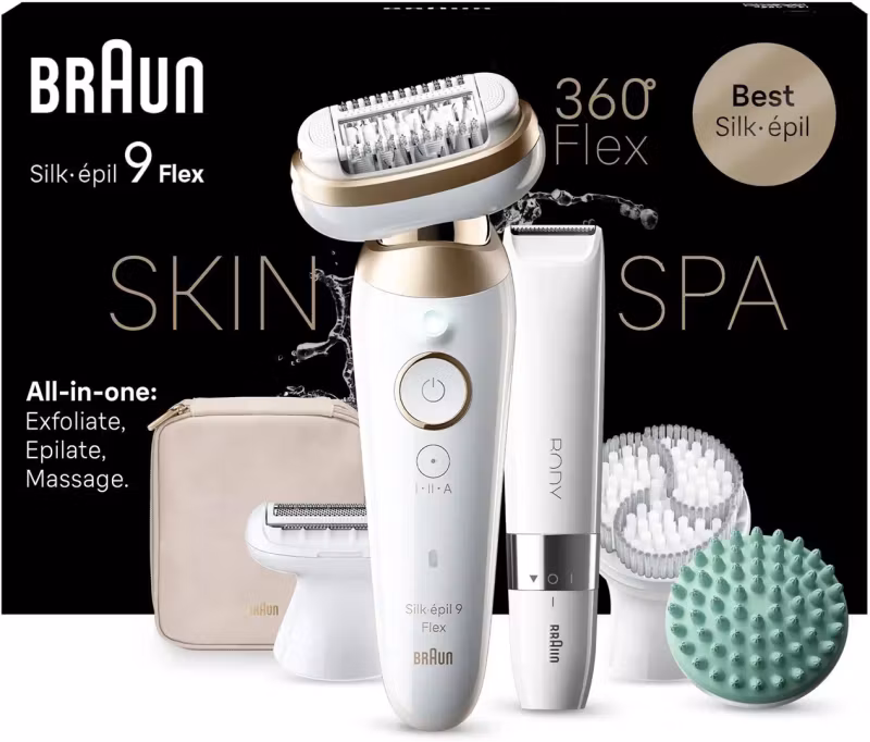 Braun Silk-epil Flex 9-481 3D SensoSmart Epilator Vit/Guld