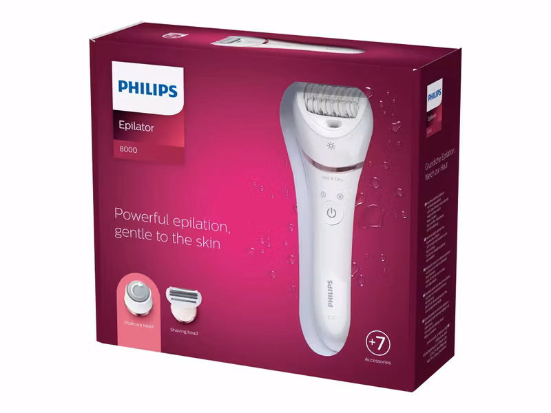 Philips Series 8000 BRE730 Epilator Vit