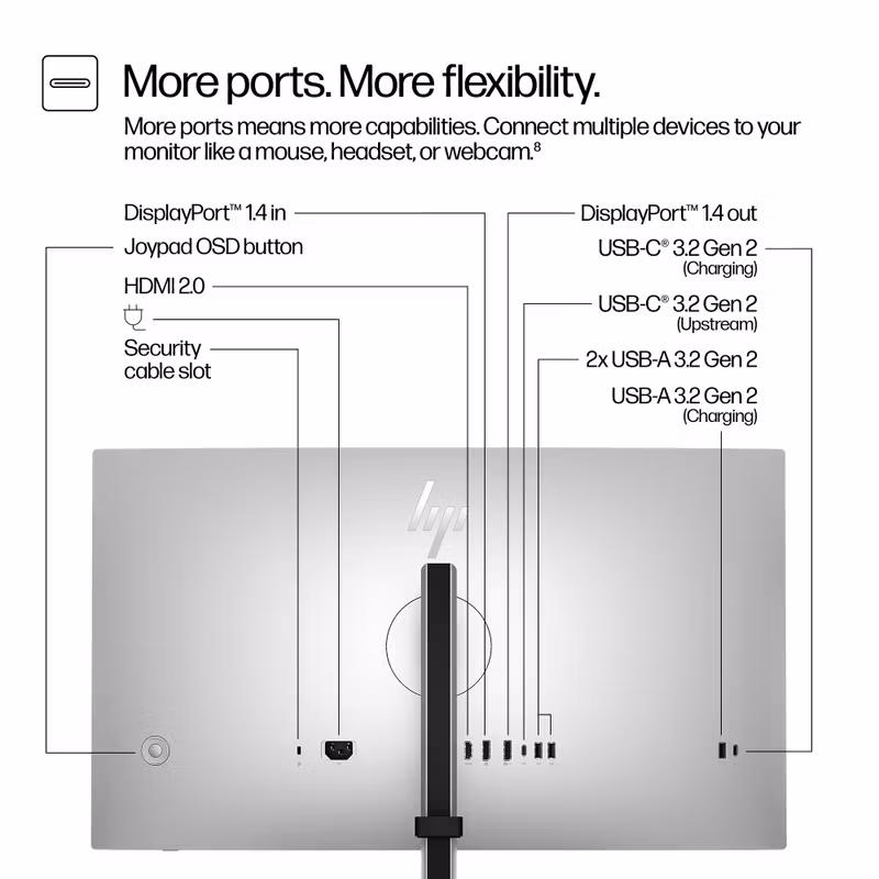 HP 727pq 27" IPS Black 2560 x 1440 (2K) HDMI Gamingskärm