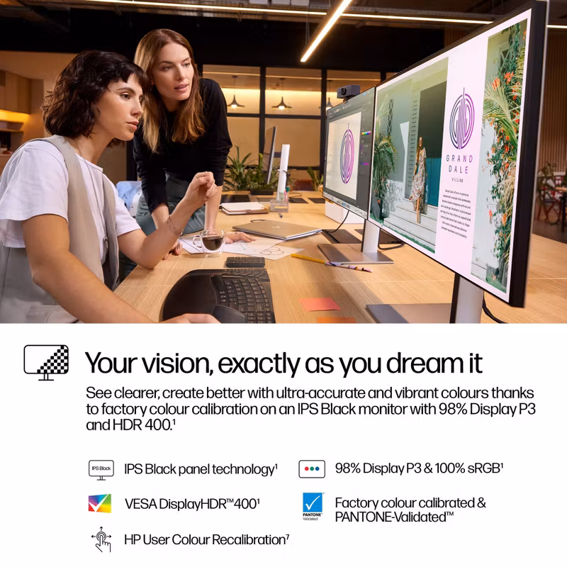 HP 727pq 27" IPS Black 2560 x 1440 (2K) HDMI Gamingskärm