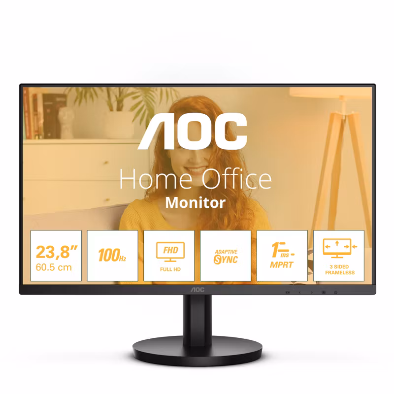 AOC Basic-line 24B3HMA2 24" 1920 x 1080 pixels Full HD LED Black Gamingskärm
