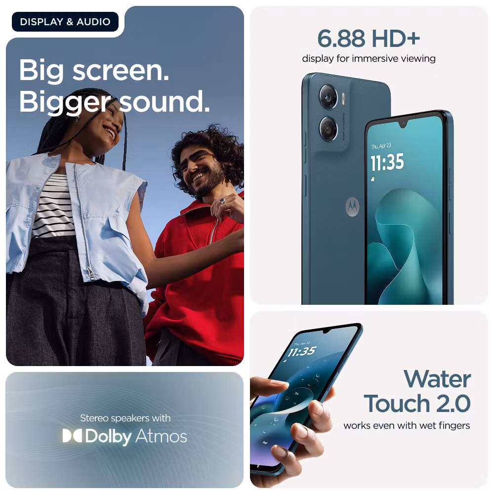 Motorola moto G06 4G 4GB 128GB Blågrön