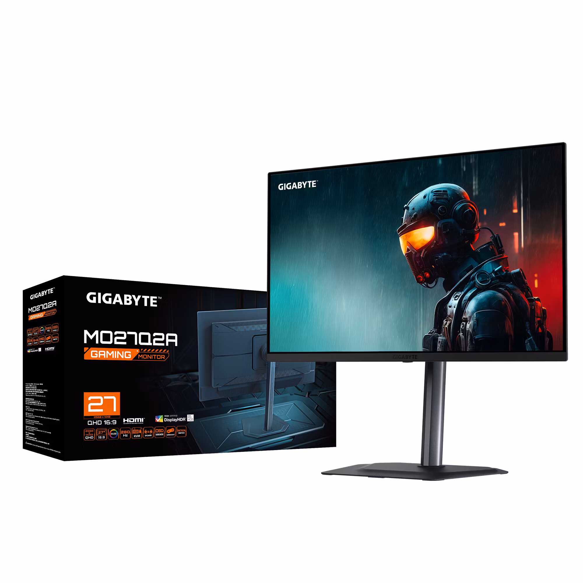 GIGABYTE MO27Q2A 27” OLED 2K QHD Gaming Monitor 2560 x 1440 280Hz