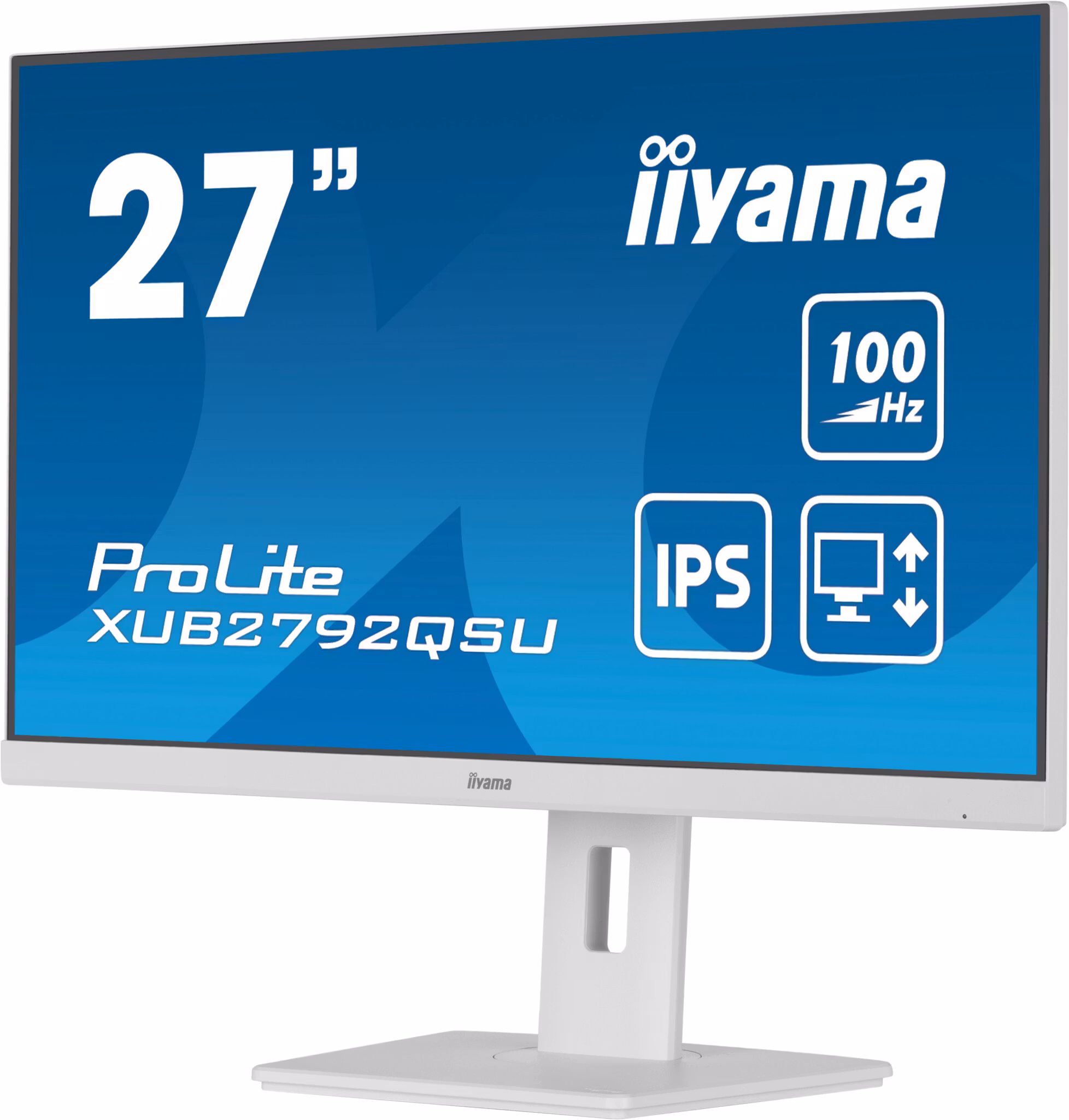 iiyama ProLite XUB2792QSU-W6 27" 2560 x 1440 pixels Quad HD LED White Monitor