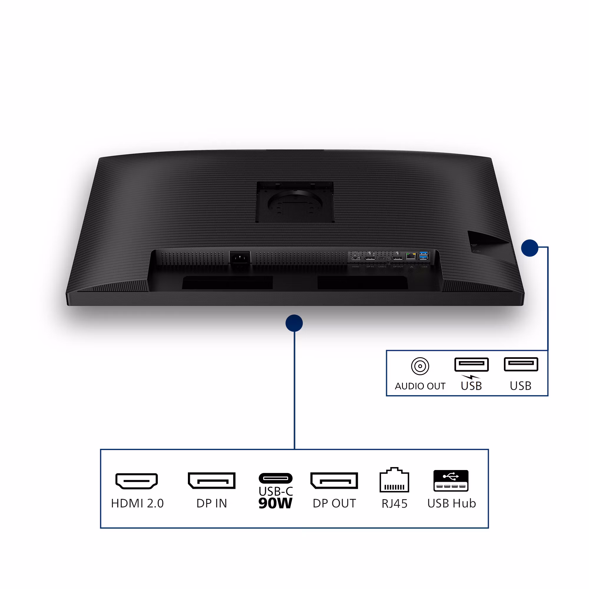 Philips 32B2U3601 32" IPS 2560 x 1440 (2K) pixels Quad HD LCD Black Monitor