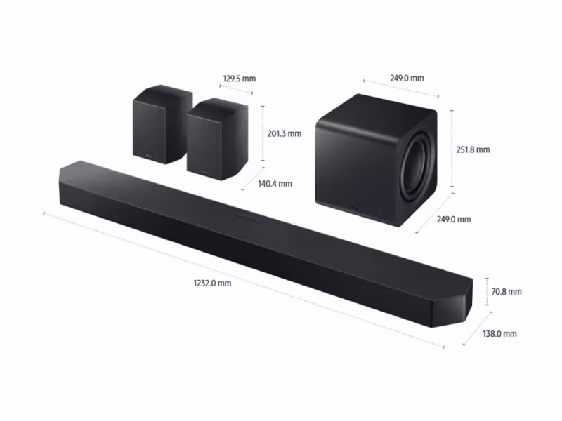 Samsung HW-Q990F 11.1.4-kanals Dolby Atmos-soundbar i Titan Black