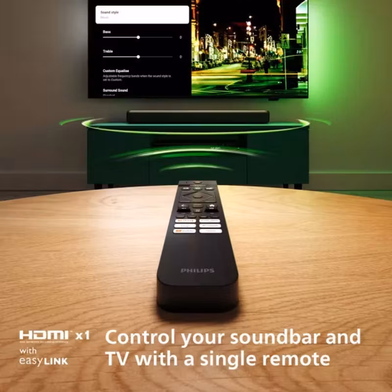 Philips TAB5109 2.0-kanal Soundbar Grå