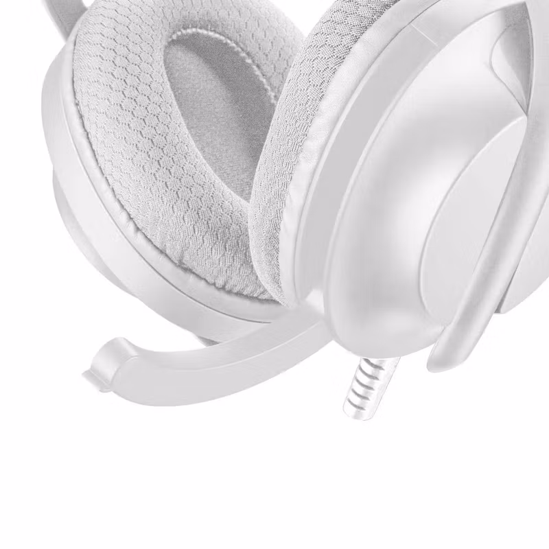 White Shark PARROT On-Ear Spelheadset Vit/Grå