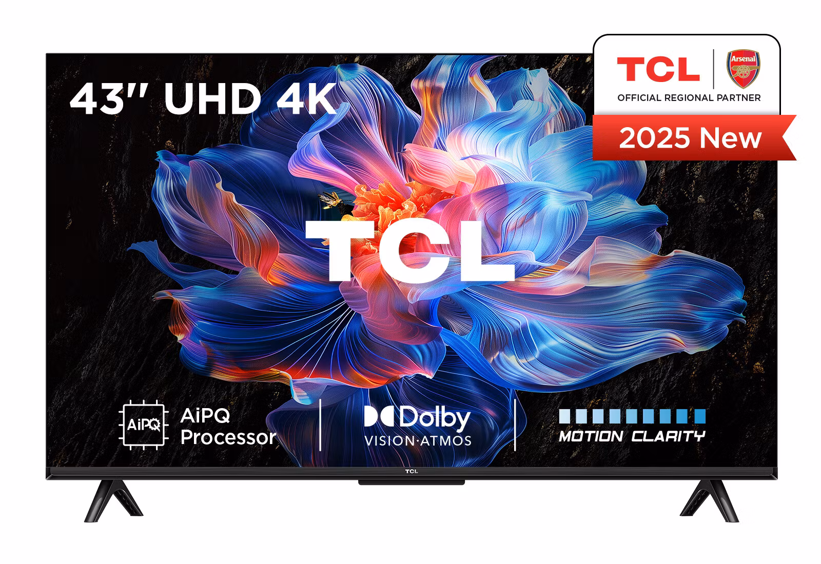 TCL 43V6C 43" 4K Ultra HD Smart TV Wi-Fi Metallic Google TV