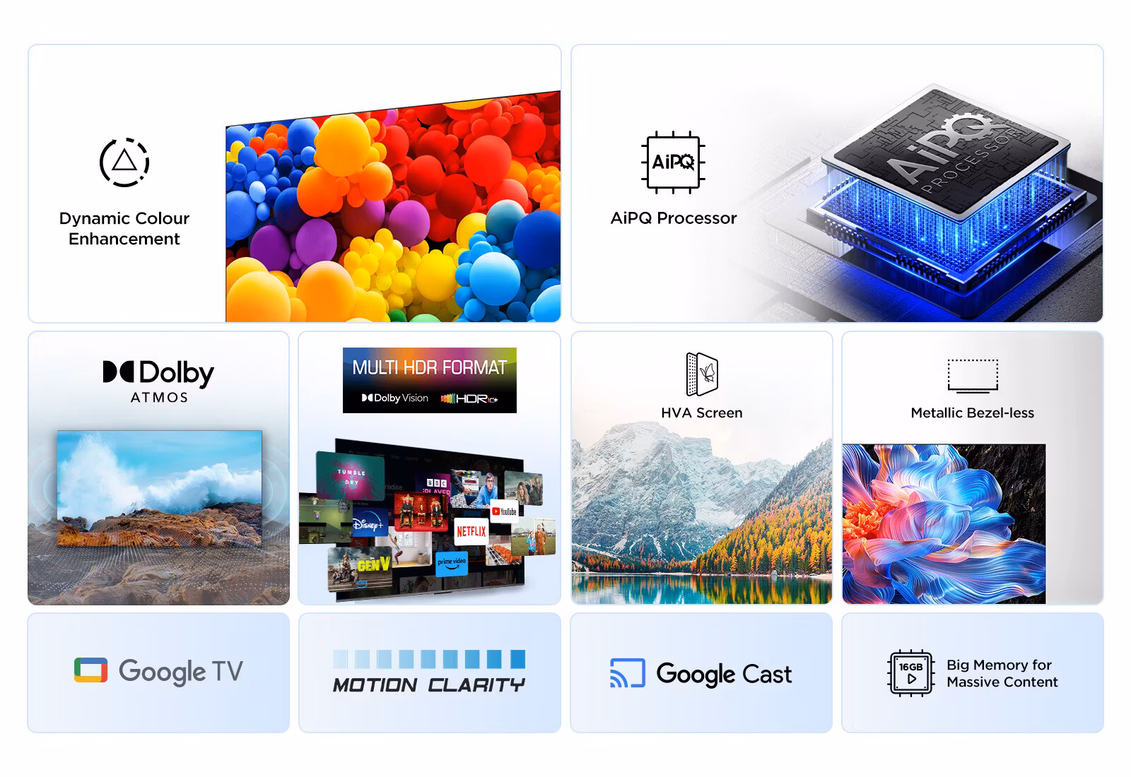 TCL 43V6C 43" 4K Ultra HD Smart TV Wi-Fi Metallic Google TV