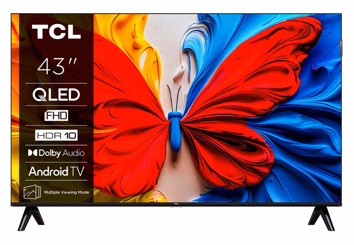 TCL 43V5C 43" Full HD Smart TV Wi-Fi QLED Android TV
