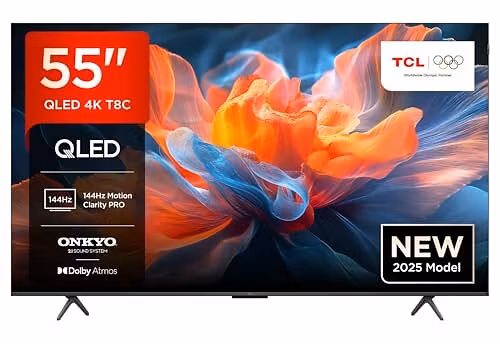 TCL 55T8C 55" 4K Ultra HD Smart TV Wi-Fi QLED Google TV